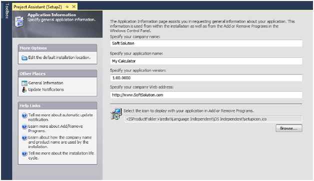 website for the setup